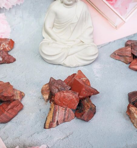 Crocon 1LB Orange Selenite Rough Stones and Crystals Bulk - Raw Gemstone for Tumbling Cabbing Polishing Gem Mining Chakra Balancing Reiki Crystal Healing Good Luck Fountain Rocks Home Décor Gifts in Saudi Arabia