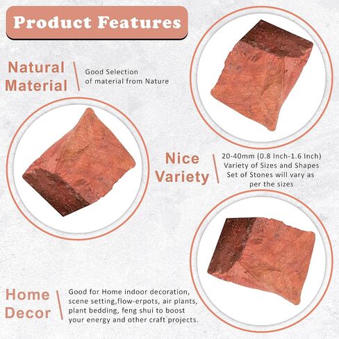 Crocon 1LB Orange Selenite Rough Stones and Crystals Bulk - Raw Gemstone for Tumbling Cabbing Polishing Gem Mining Chakra Balancing Reiki Crystal Healing Good Luck Fountain Rocks Home Décor Gifts in Saudi Arabia