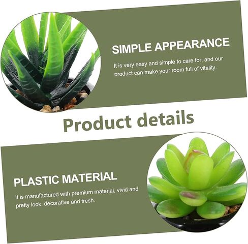 Canirologas 4pcs Succulents Artificial Plants in Pots Small Fake Plants Mini Artificial Greenery for Home Bathroom Desk Office Indoor Room Farmhouse Decorations in Saudi Arabia