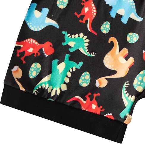 InBakjade طفل كبير ليتل إخوانه تحت عنوان مطابقة الزي الطفل ليتل إخوانه رومبير مع قبعة طفل كبير إخوانه الديناصورات الملابس in Kuwait