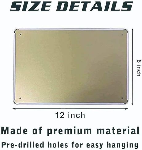 Metal Tin Sign Vintage Electrician Knowledge Aluminum Sign Wall Decor Shed Garage Man Cave Kitchen 12 X 8 Inch in Saudi Arabia