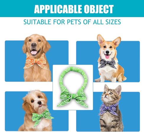 5 Pack Dog Cooling Bandanas, Cooling Bandana for Dogs and Other Pets, Ice Crystals Dog Cooling Collar for Fast Cooling, Cooling Dog Bandana Summer Indoor Outdoor in Kuwait