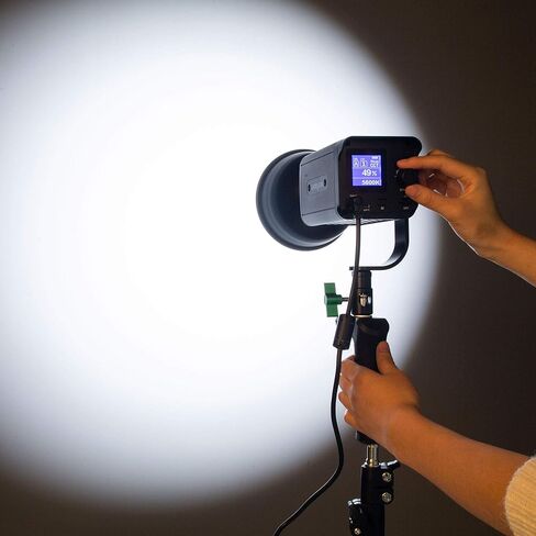 weeylite 80W LED ضوء الفيديو المستمر 5600K ضوء النهار مع محول تركيب Bowens، التحكم في التطبيق CRI 95+ COB إضاءة التصوير الفوتوغرافي لتسجيل الفيديو in Kuwait