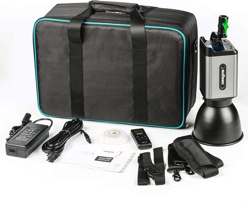 weeylite 80W LED ضوء الفيديو المستمر 5600K ضوء النهار مع محول تركيب Bowens، التحكم في التطبيق CRI 95+ COB إضاءة التصوير الفوتوغرافي لتسجيل الفيديو in Kuwait