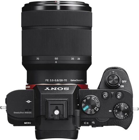 Sony a7 II Mirrorless Camera with 28-70mm Lens (ILCE7M2K/B) FE 28-70mm Lens + Filter Kit + Wide Angle Lens + Telephoto Lens + Color Filter + Bag + 64GB Card + NPF-W50 Battery + More (Renewed) in Saudi Arabia