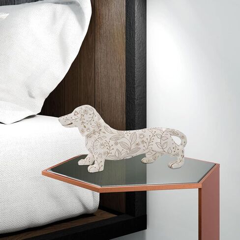 SIMON'S SHOP 8'' Dachshund Figurines, Bronze Dog Statue, Puppy Sculpture, Wiener Dog Decor, Gifts for Dog Loving Friends in Saudi Arabia