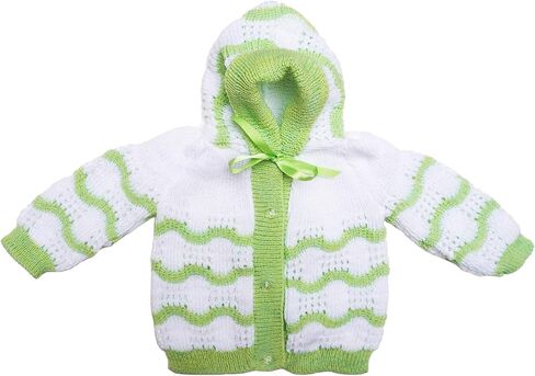 FLVFF BABY طقم ملابس كروشيه للأولاد حديثي الولادة ملابس شتوية دافئة جميلة قطعتين in Kuwait