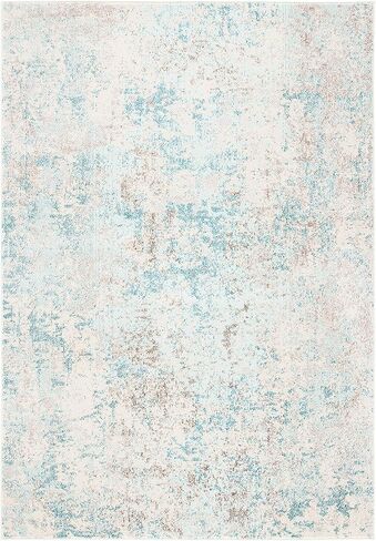 سجادة منطقة مجموعة SAFAVIEH Madison - 25.4 سم × 35.56 سم، رمادي وبيج، تصميم تجريدي حديث، لا يتساقط ويسهل العناية به، مثالي للمناطق ذات حركة المرور العالية في غرفة المعيشة وغرفة النوم (MAD453A) in Kuwait