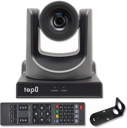 top0 NDI PTZ Camera,3G-SDI&HDMI&IP,1080P60fps,30X Optical Zoom,Live Streaming for Events/Video Production/Church/Boradcast Service (30X-Space Gray) in Saudi Arabia