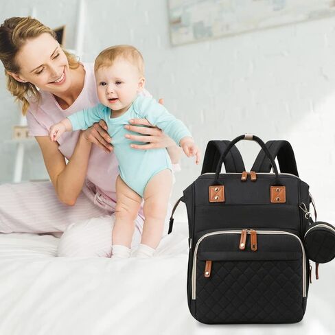 Axcone Baby Diaper Bag Backpack with Changing Pads mommy Bags Boys Girl Unisex Multifunction Travel Baby in Saudi Arabia