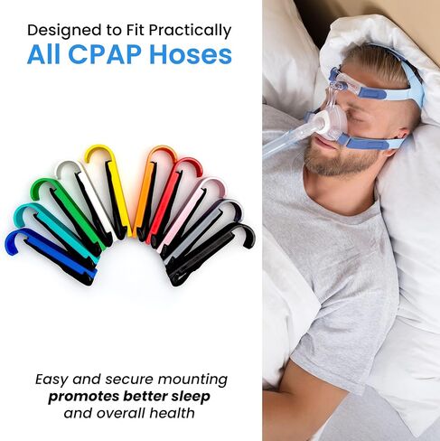 Westfield 3D Solutions CPAP Hose Holder - Tangle-Free Design for Bed & Headboard, Perfect for CPAP Machines, Doubles as Mask Holder, Sturdy CPAP Hanger, Ideal for Home & Travel, Black in Saudi Arabia