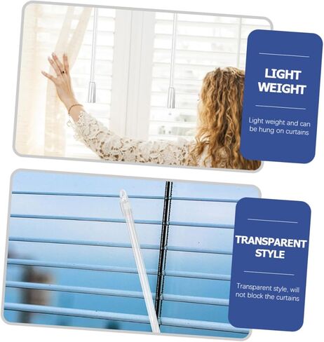 4 قطع من RUNROTOO قطع غيار ستائر عمودية من عصا الستائر الرأسية، قضيب أعمى من البندقية مع خطاف وقبضة فتاحة ستائر بلاستيكية in Kuwait