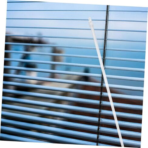 4 قطع من RUNROTOO قطع غيار ستائر عمودية من عصا الستائر الرأسية، قضيب أعمى من البندقية مع خطاف وقبضة فتاحة ستائر بلاستيكية in Kuwait