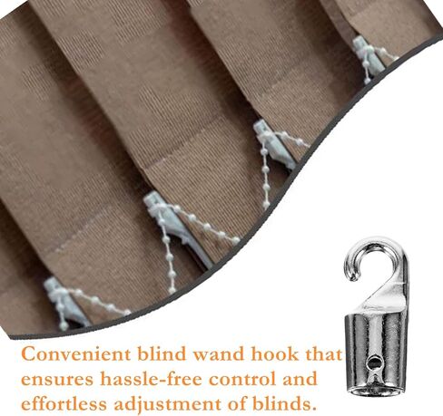 4Pcs Blind Wand Hooks Mini Blind Wand Replacement with Hook Alloy Blind Hook Tip for Windows Curtain Blind Tilt in Kuwait