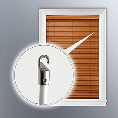 4Pcs Blind Wand Hooks Mini Blind Wand Replacement with Hook Alloy Blind Hook Tip for Windows Curtain Blind Tilt in Kuwait