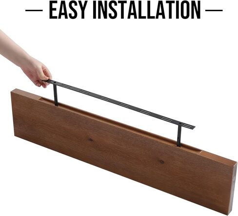 WELLAND Allen 8" Deep Floating Shelves Set of 2 Reclaimed Wood Wall Shelf Rustic Pine Wall Mount Shelf (Set of 2, 24 inch) in Saudi Arabia