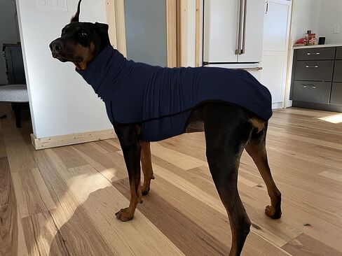 Esobo Fleece Dog Apparel Winter Warm Dog Coat Doggie Turtleneck Cozy Jacket Soft Shirt Vest Stylish Pet Outfits for Small Medium Large Dogs in Kuwait