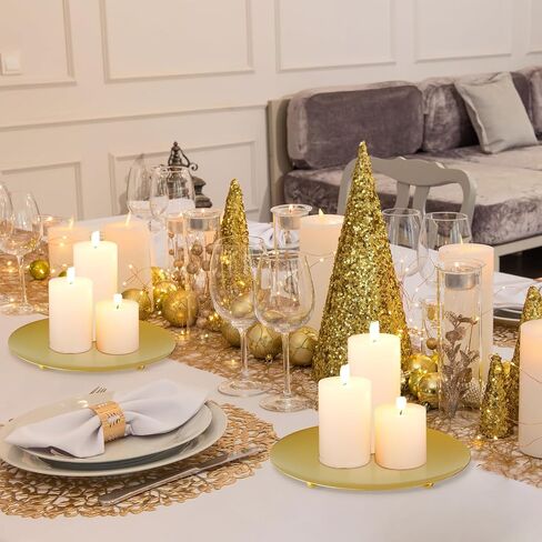 بيلوبي حامل شموع من الحديد بلون ذهبي مقاس 7 انش من 5 قطع، حامل شموع مزخرف لشموع LED ومخاريط البخور والمنتجعات الصحية وحفلات الزفاف واعياد الميلاد وحفلات الانتقال لمنزل جديد in Kuwait