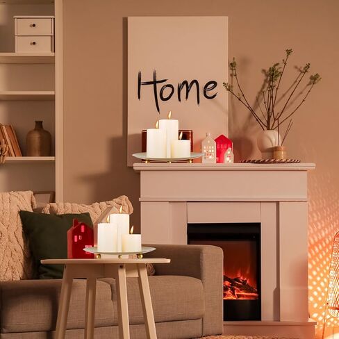 بيلوبي حامل شموع من الحديد بلون ذهبي مقاس 7 انش من 5 قطع، حامل شموع مزخرف لشموع LED ومخاريط البخور والمنتجعات الصحية وحفلات الزفاف واعياد الميلاد وحفلات الانتقال لمنزل جديد in Kuwait