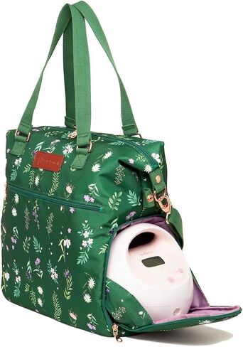 Sarah Wells Lizzy Breast Pump Bag - Compatible with Spectra, Medela, and More - Insulated Cooler Pocket (Black) in Kuwait