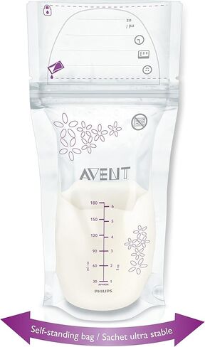Philips AVENT Breast Milk Storage Bags, 6 Ounce, 25 Count in Kuwait