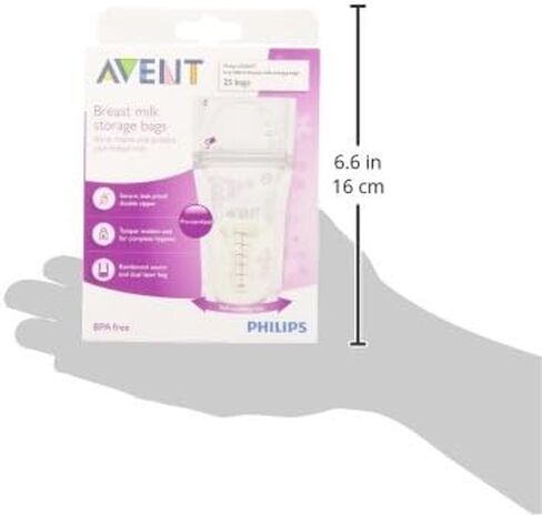 Philips AVENT Breast Milk Storage Bags, 6 Ounce, 25 Count in Kuwait