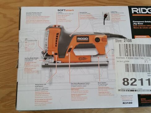 RIDGID TOOL COMPANY R31011 3 Amp Fuego Compact Orbital Jigsaw in Saudi Arabia