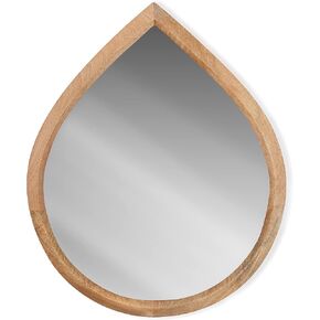POLY & BARK Mira Teardrop Mirror, Natural in Kuwait
