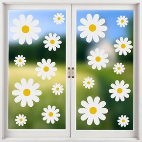 ملصق نافذة من Keaziu Daisy مزهرية زهرة الأقحوان لمستلزمات حفلات الحصاد المنزلية ومتجر زجاج نافذة الفصل الدراسي وهدايا تزيين ومستلزمات الحفلات in Kuwait