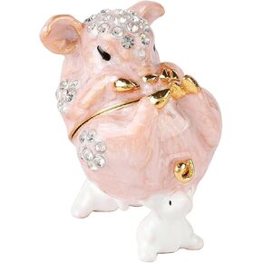 FASSLINO صناديق حلية الفأر اللطيفة المفصلية المطلية يدويًا على شكل حيوانات زينة هدية فريدة لديكور المنزل in Kuwait