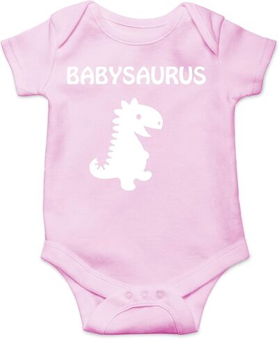 AW Fashions Babysaurus - Baby Dino RawrSome T-Rex - Little Minisaurus - بدلة أطفال لطيفة من قطعة واحدة in Saudi Arabia