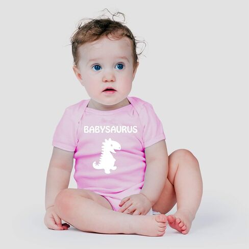 AW Fashions Babysaurus - Baby Dino RawrSome T-Rex - Little Minisaurus - بدلة أطفال لطيفة من قطعة واحدة in Saudi Arabia