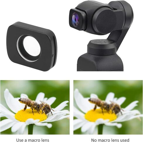 YYOYY Macro Lens Compatible with dji Pocket 2, Optical Glass External Macro Lens for Close-Up Macro Y Photography, Magnetic Installation, Camera Accessories for dji Pocket 2 in Kuwait