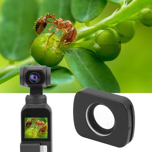 YYOYY Macro Lens Compatible with dji Pocket 2, Optical Glass External Macro Lens for Close-Up Macro Y Photography, Magnetic Installation, Camera Accessories for dji Pocket 2 in Kuwait