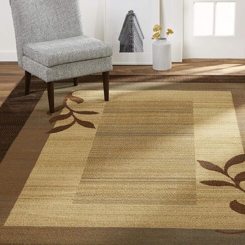 Home Dynamix Royalty Clover Modern Area Rug, Brown Multi, 5'2"x7'2" Rectangle in Kuwait