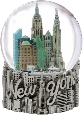 New York Silver Lined 80mm Snow Globe in Saudi Arabia