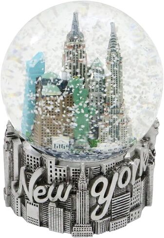 New York Silver Lined 80mm Snow Globe in Saudi Arabia