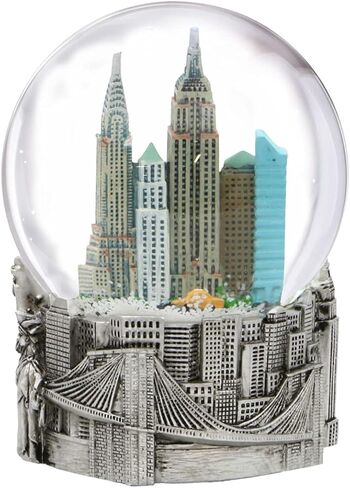 New York Silver Lined 80mm Snow Globe in Saudi Arabia
