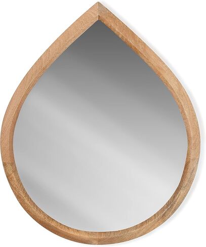 POLY & BARK Mira Teardrop Mirror, Natural in Kuwait