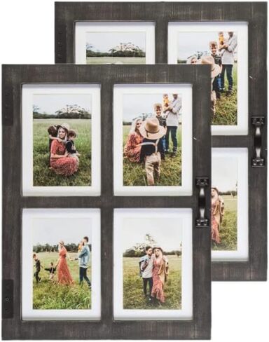 Great Lakes Memories 5x7 Picture Frame Collage with 4 Photos - Display Your Memories - Collage Picture Frames That Fit Any 4x6 or 5x7 (Modern Black) in Saudi Arabia