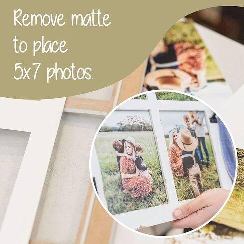 Great Lakes Memories 5x7 Picture Frame Collage with 4 Photos - Display Your Memories - Collage Picture Frames That Fit Any 4x6 or 5x7 (Modern Black) in Saudi Arabia