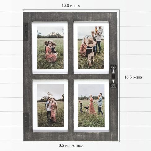 Great Lakes Memories 5x7 Picture Frame Collage with 4 Photos - Display Your Memories - Collage Picture Frames That Fit Any 4x6 or 5x7 (Modern Black) in Saudi Arabia