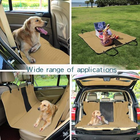 Petsfit غطاء مقعد السيارة للكلب للمقعد الخلفي، أرجوحة مضادة للماء ومضادة للخدش ومضادة للانزلاق، غطاء المقعد الخلفي للكلب لحماية السيارة من الأوساخ وفراء الحيوانات الأليفة، أزرق داكن in Kuwait
