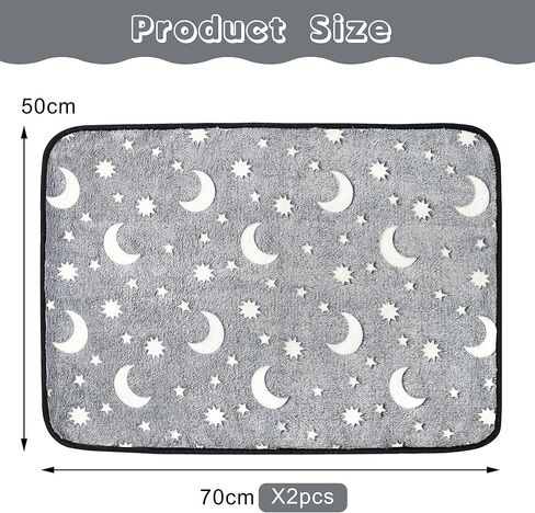 قطعتان من بطانات قفص الخنزير الغيني من لومينوسكم، قابلة للغسل ومقاومة للماء وقابلة لاعادة الاستخدام ومضادة للانزلاق وسريعة الامتصاص للحيوانات الاليفة والارانب والهامستر والجرذان، 28×20 انش in Kuwait