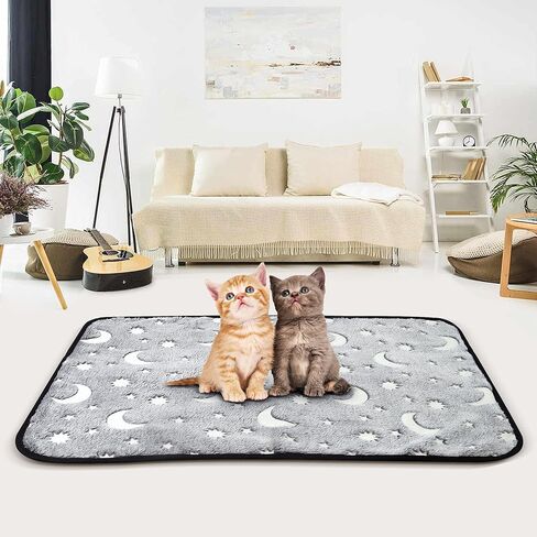 قطعتان من بطانات قفص الخنزير الغيني من لومينوسكم، قابلة للغسل ومقاومة للماء وقابلة لاعادة الاستخدام ومضادة للانزلاق وسريعة الامتصاص للحيوانات الاليفة والارانب والهامستر والجرذان، 28×20 انش in Kuwait