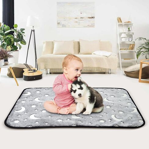 قطعتان من بطانات قفص الخنزير الغيني من لومينوسكم، قابلة للغسل ومقاومة للماء وقابلة لاعادة الاستخدام ومضادة للانزلاق وسريعة الامتصاص للحيوانات الاليفة والارانب والهامستر والجرذان، 28×20 انش in Kuwait