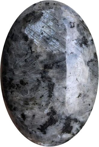 Oval Palm Stone, Enegry Worry Pocket Stones Healing Crystal Pebble Soap Shaped, Black Obsidian in Saudi Arabia