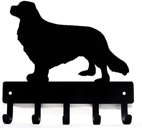 شماعة حامل المفاتيح المعدنية Peddler Cavalier King Charles Spaniel - صغيرة بعرض 6 بوصات مع 5 خطافات - صنع في الولايات المتحدة الأمريكية in Kuwait