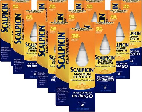 Scalpicin Max Strength Scalp Itch Treatment 1.5 oz (Pack of 10) in Saudi Arabia