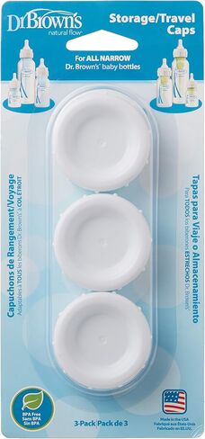 Dr. Brown's Natural Flow Standard Storage Travel Caps Replacement, 3 Count in Saudi Arabia